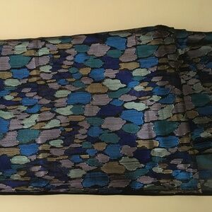 Stunning semi-sheer chiffon multicolored fabric